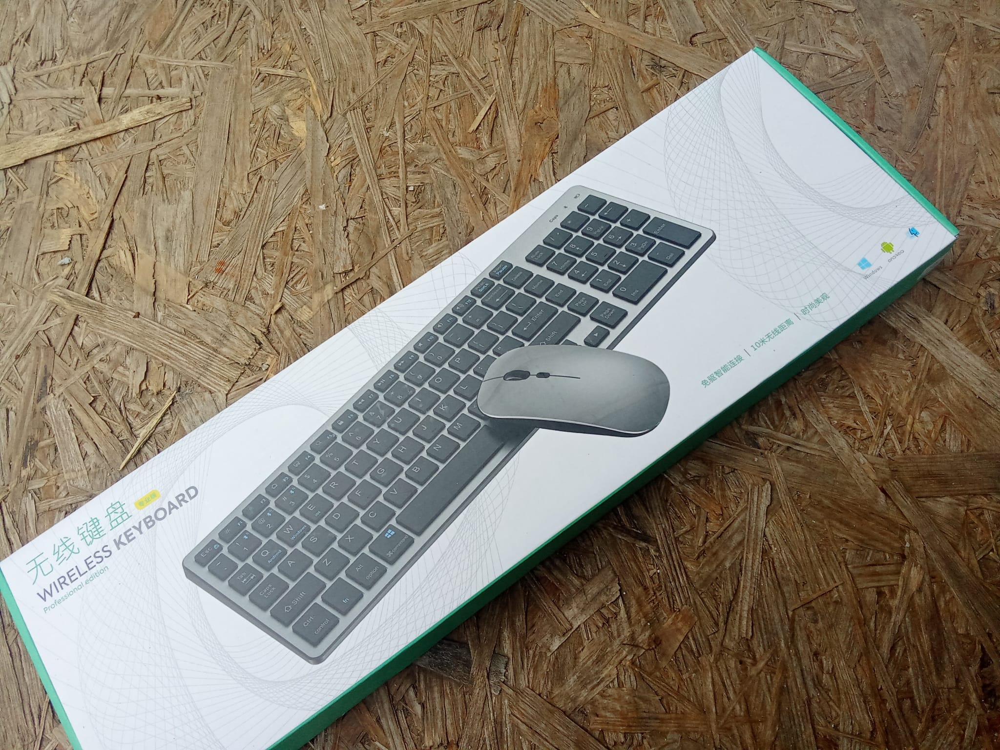Combo Teclado e Rato Sem Fios Ergonómico – Alta Produtividade Multiplataforma